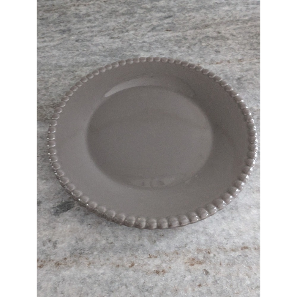 Pier 1 Gray Beaded‎ Salad Plate 8 3/4" Discontinued